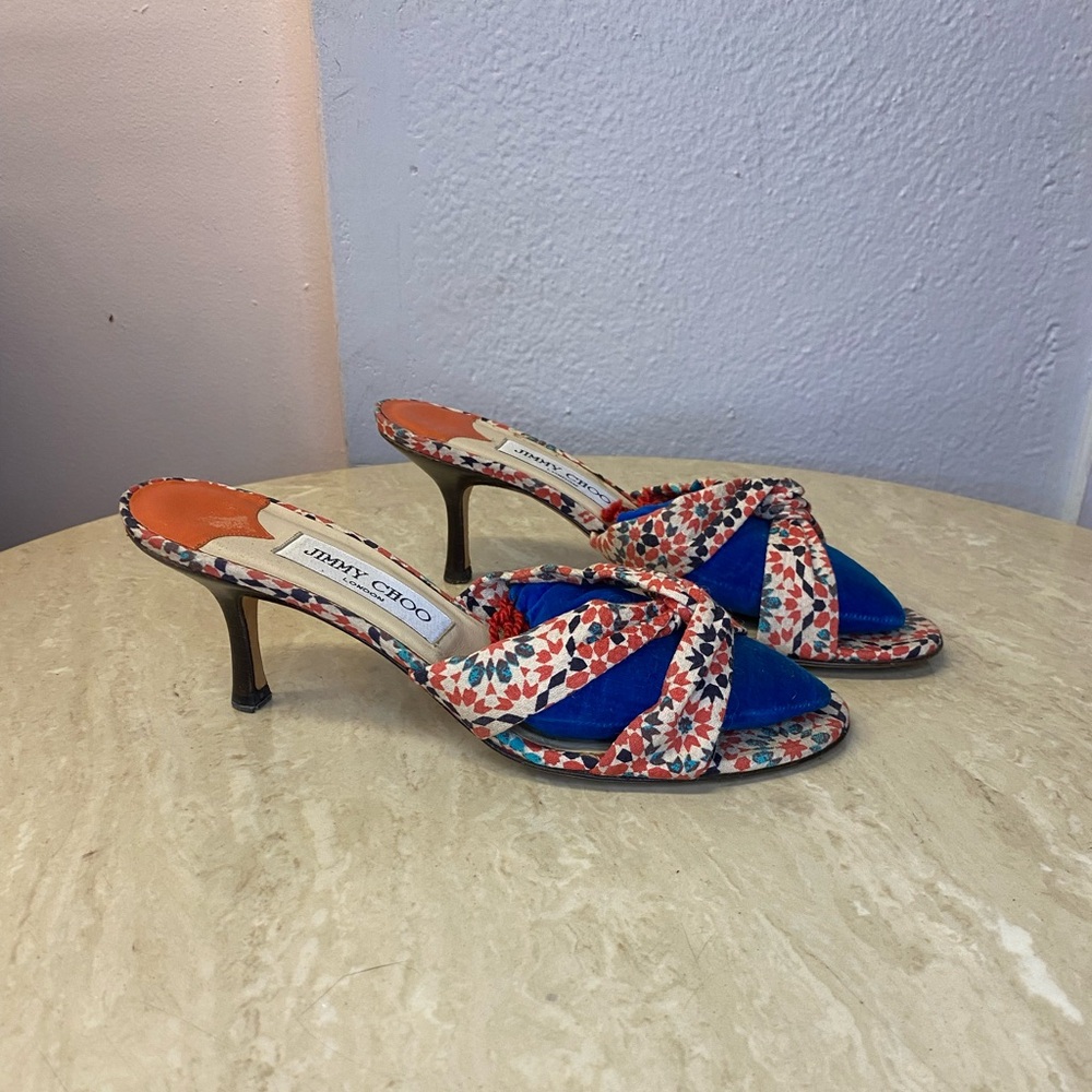 Jimmy Choo Silk Mules, 7.5 - Picture 2 of 4